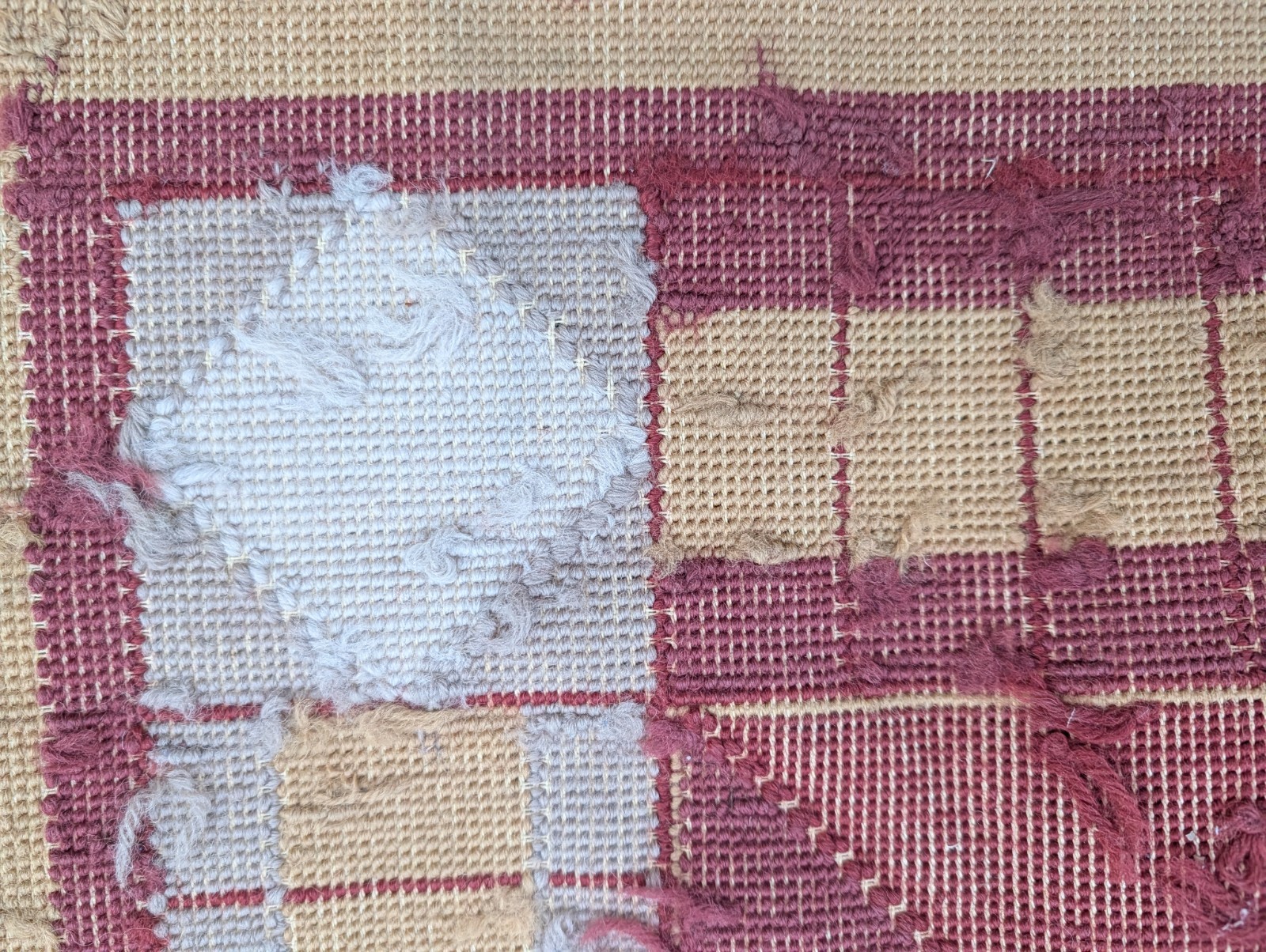 amazing vintage French Aubusson hand knotted medallion Needlepoint wool Rug 9×12