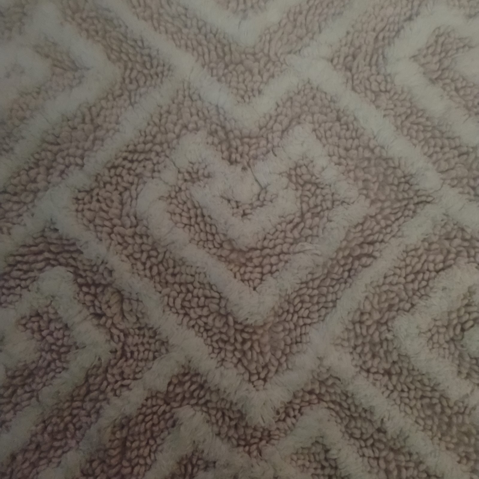 Lauren Ralph Lauren Home 100% Cotton Rug 35.5”x 21” Beige White Geometric
