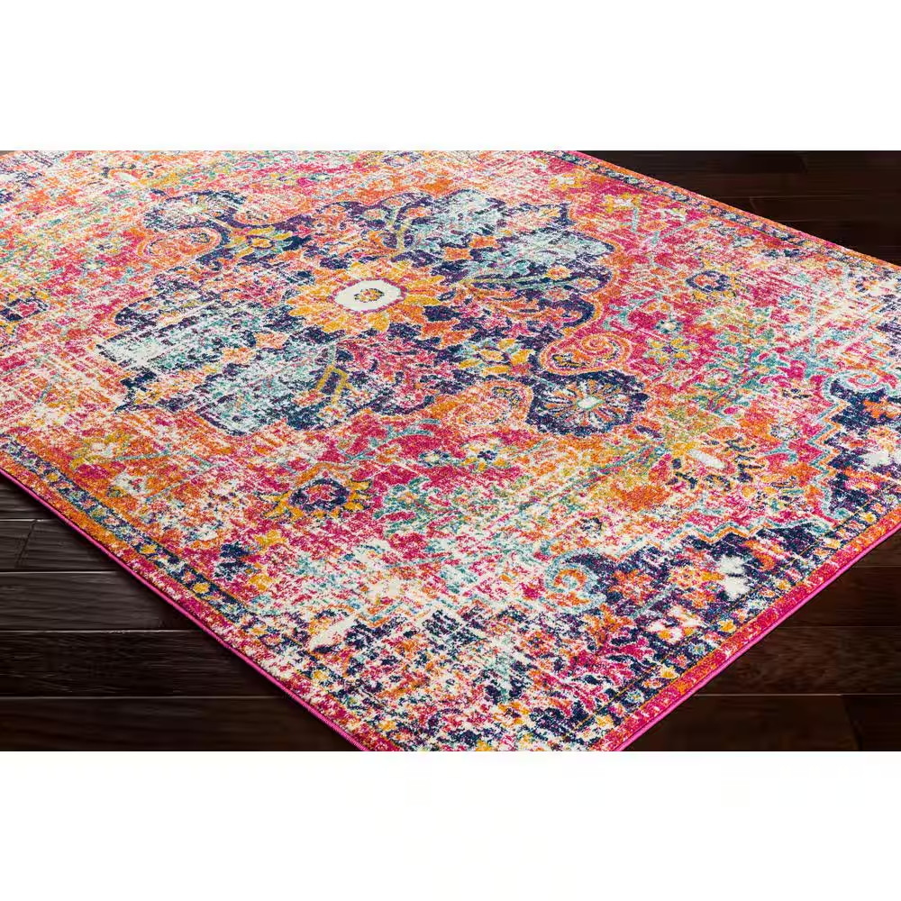 Demeter Burnt Orange/Purple 2 Ft. 7 In. X 7 Ft. 3 In. Runner Rug Free Shipping N