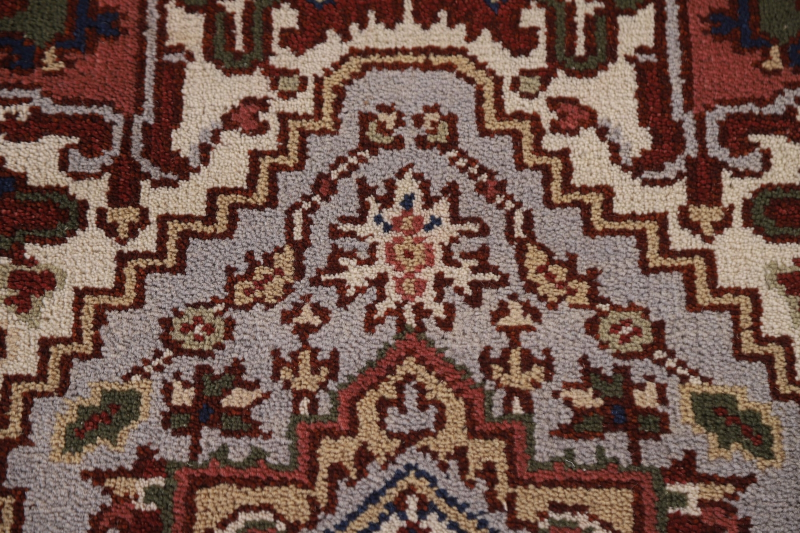 Light Blue Heriz Serapi Area Rug Narrow Runner 2′ 6″ x 6′ 0″ Handmade Carpet