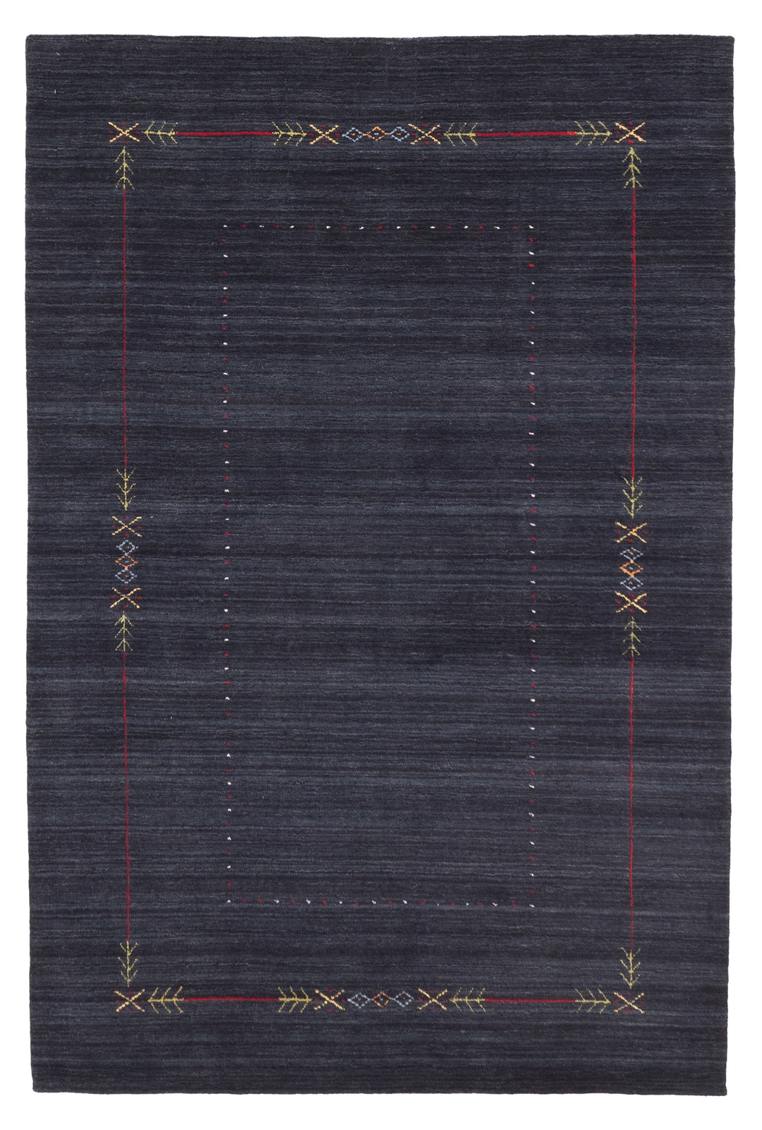 Traditional Dark Navy Hand loomed Oriental Carpet 5’0″ x 7’10” Area Rug