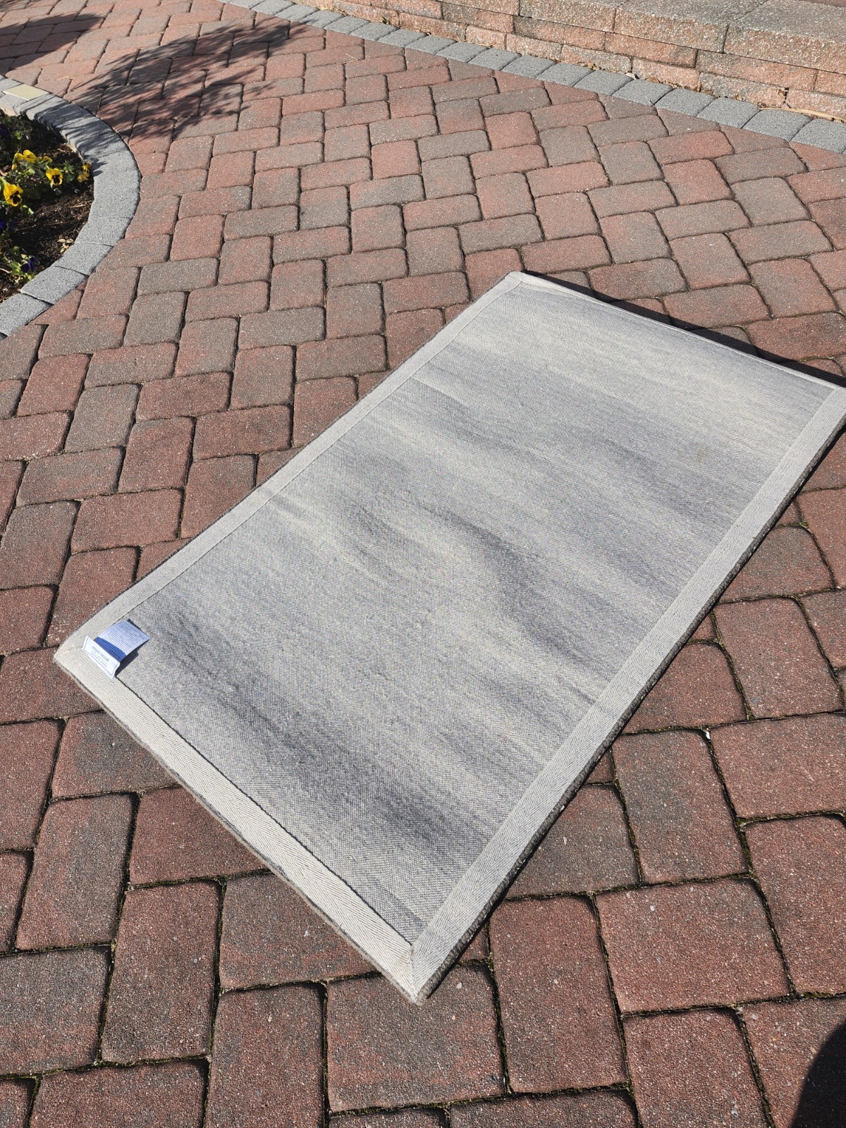 Wool Rug 3 X 5 Ft Annie Selke $325 Striae Brown Striped Modern 3×5 3′ X 5′