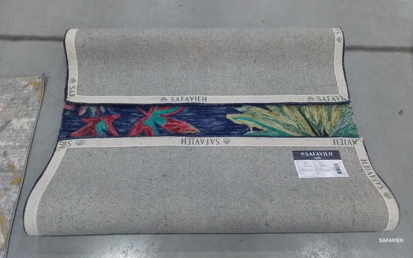BLUE / PINK 4′-0″ x 6′-0″ Back Stain Rug, Reduced Price 1172804628 APN524N-4