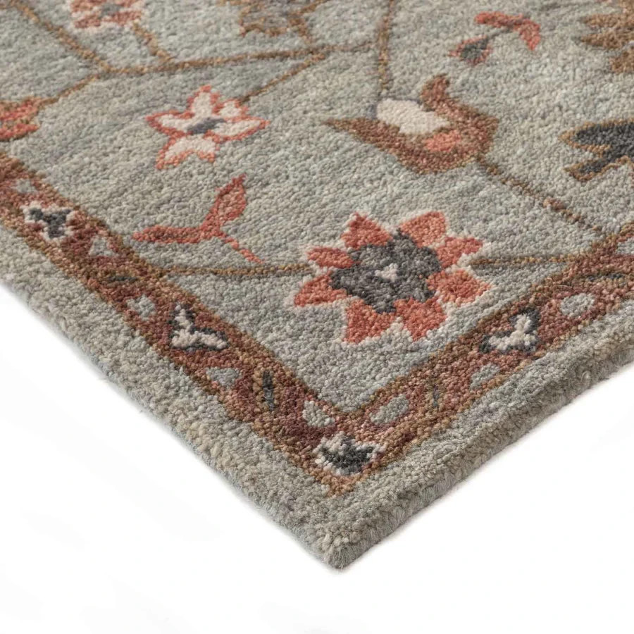 New Color Teal Multi Hand Tufted Wollen Rug Design Area Handmade Carpet Rug