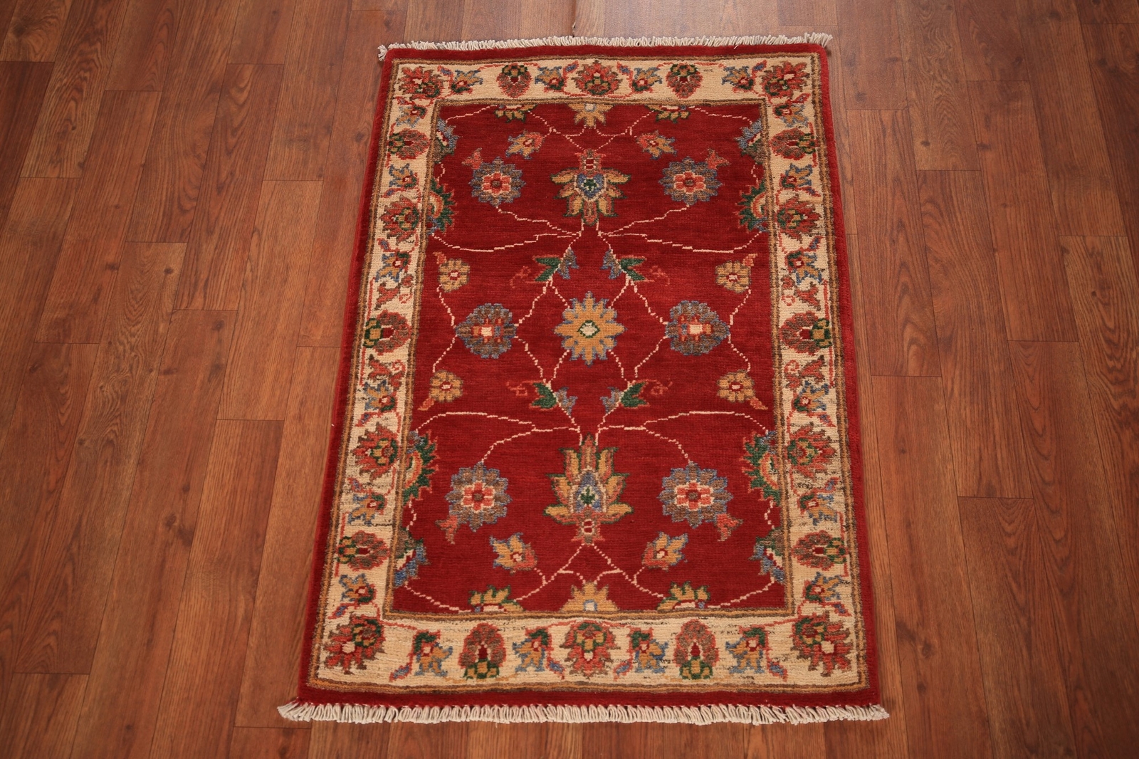 South-western Kazak Wool Accent Rug: Handmade Traditional Patterns 2×3 ft