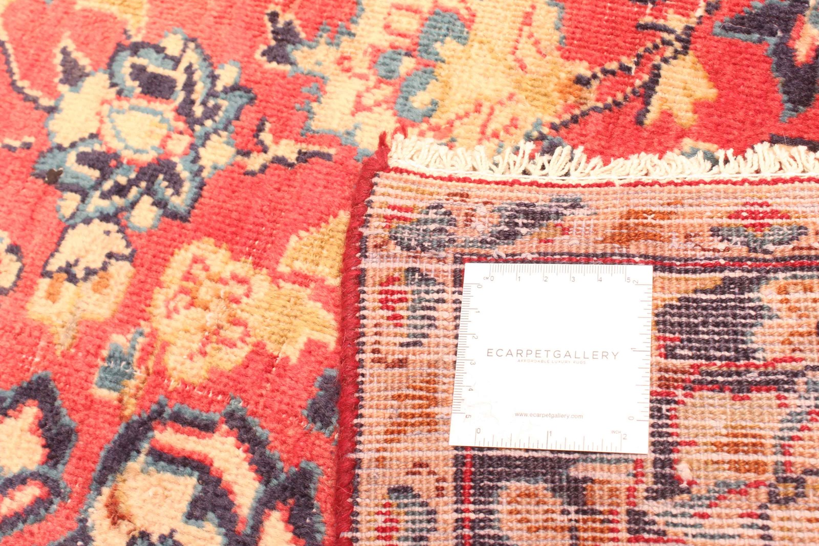 Vintage Hand-Knotted Area Rug 6’11” x 9’8″ Traditional Wool Carpet