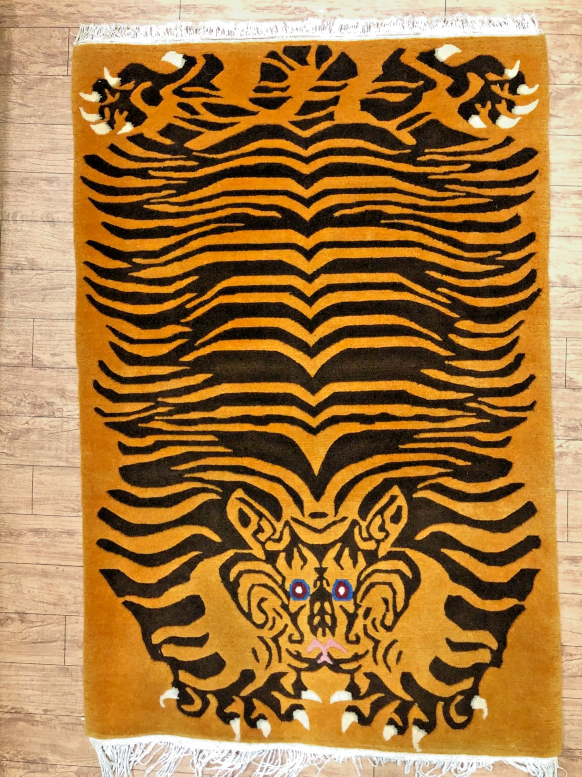 Hand knotted Tibetan Tiger rug