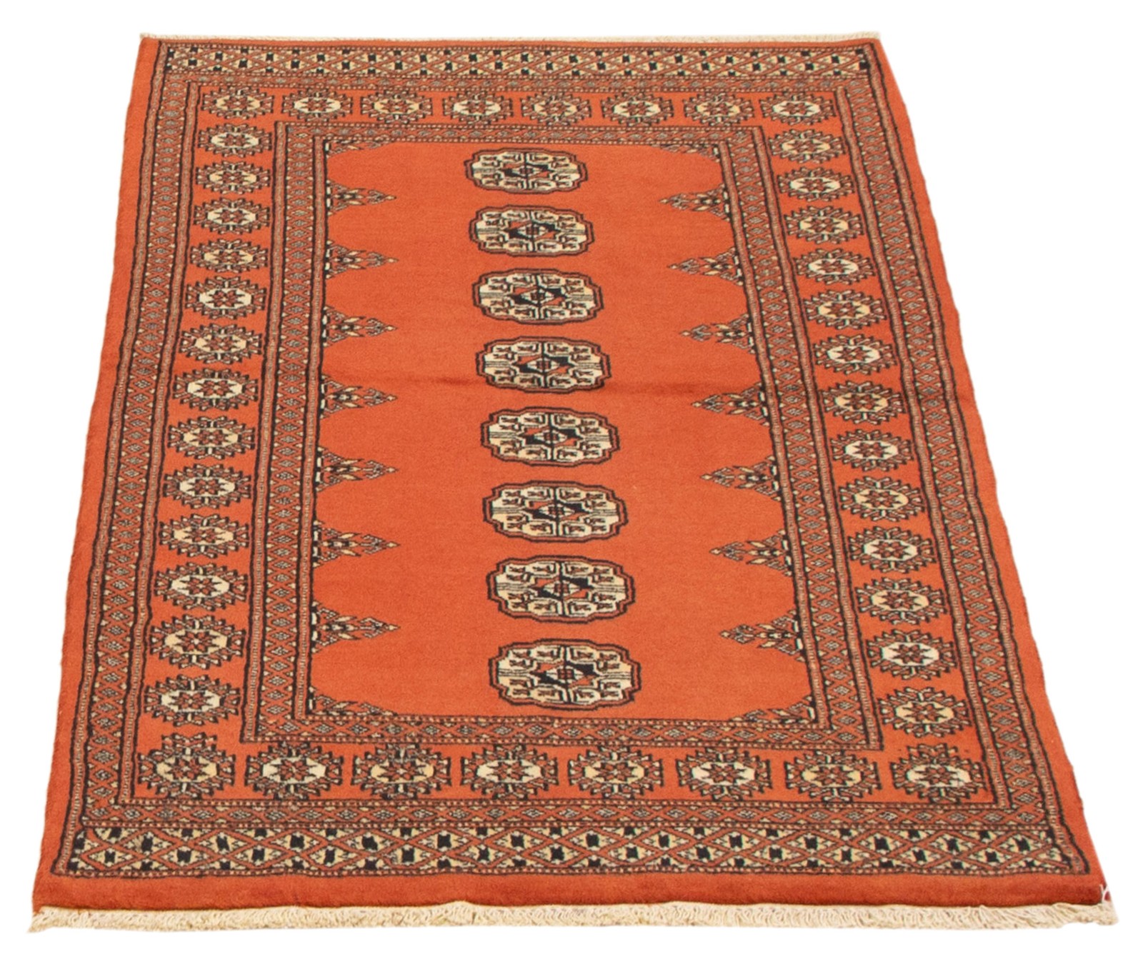 Traditional Dark Copper Hand-knotted Oriental Carpet 3’0″ x 5’1″ Wool Area Rug
