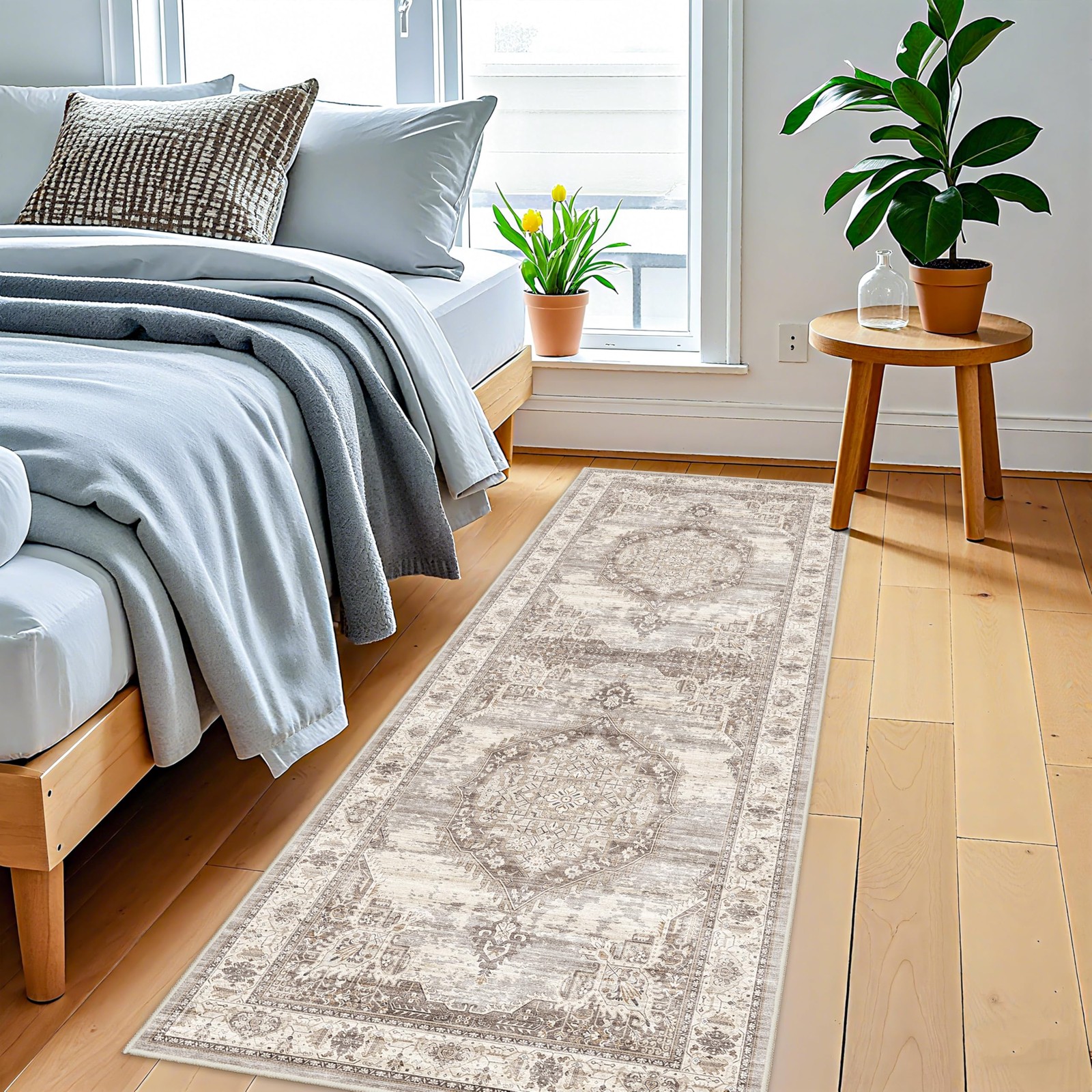 Washable Hallway Runner Rugs 2×6: Soft Ultra Thin Low Pile Carpet Machine Was…
