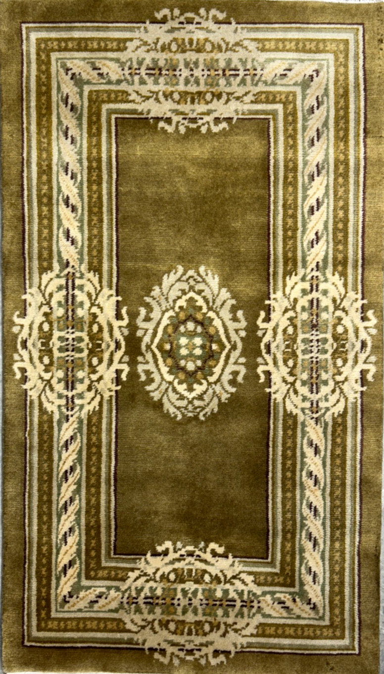 2’11″x5’1″ Hand-Knotted 100% Wool Pile Oriental Area Rug – Carpet