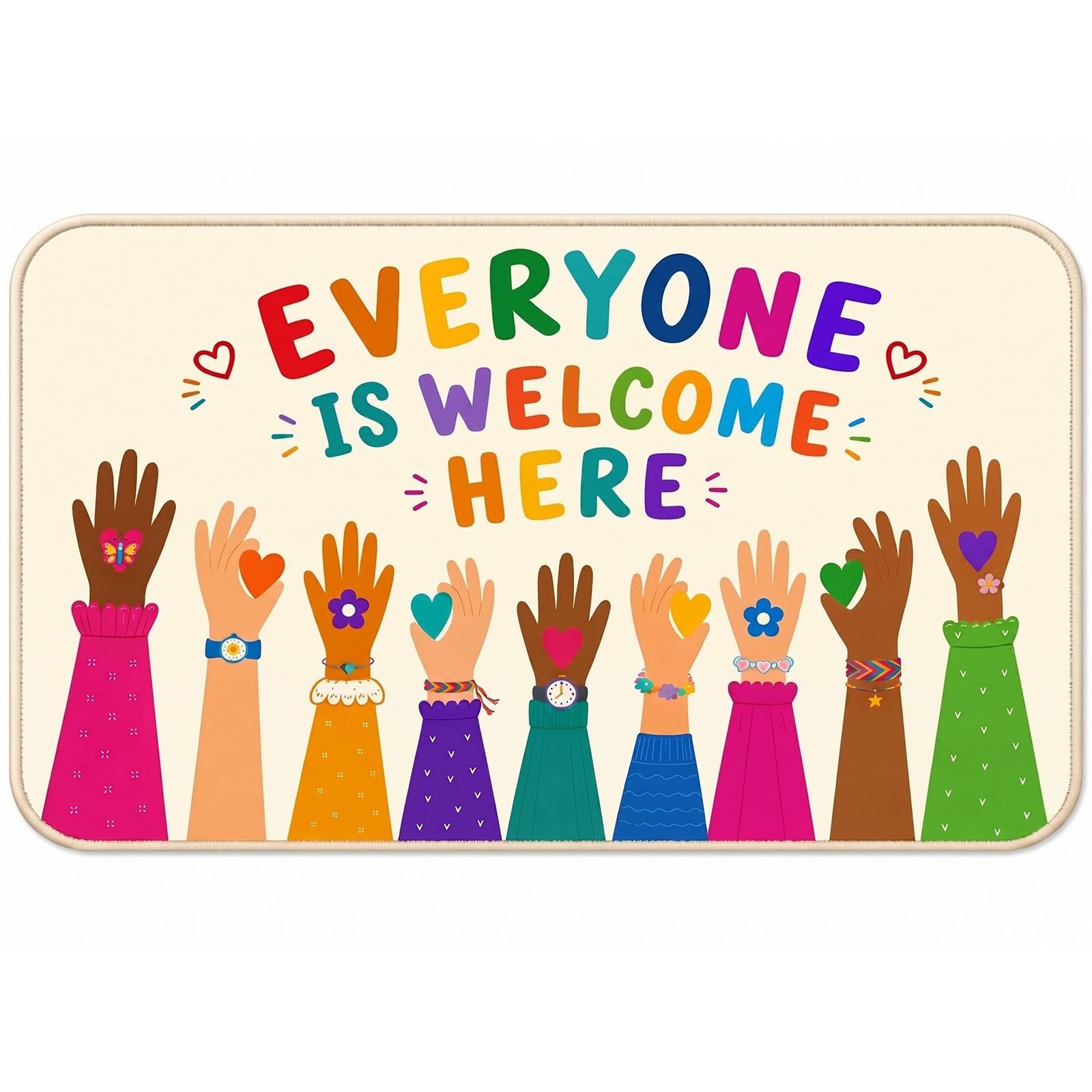Amylove 17 x 29 Inch Door Mat for Classroom Elementary, Classroom Welcome Mat…