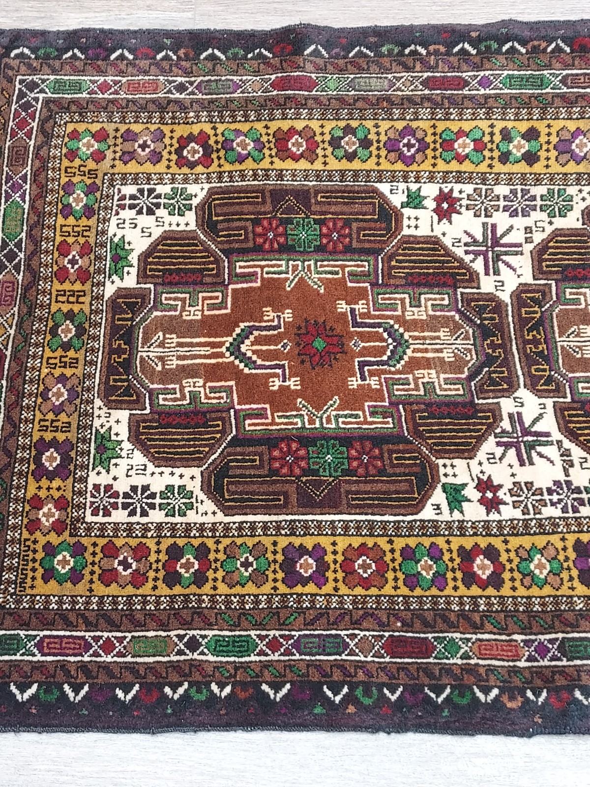 Turkish Silk&Wool Hand Made Bohemian Royal Classic Design,Turkish Rug 3×4.5 Ft