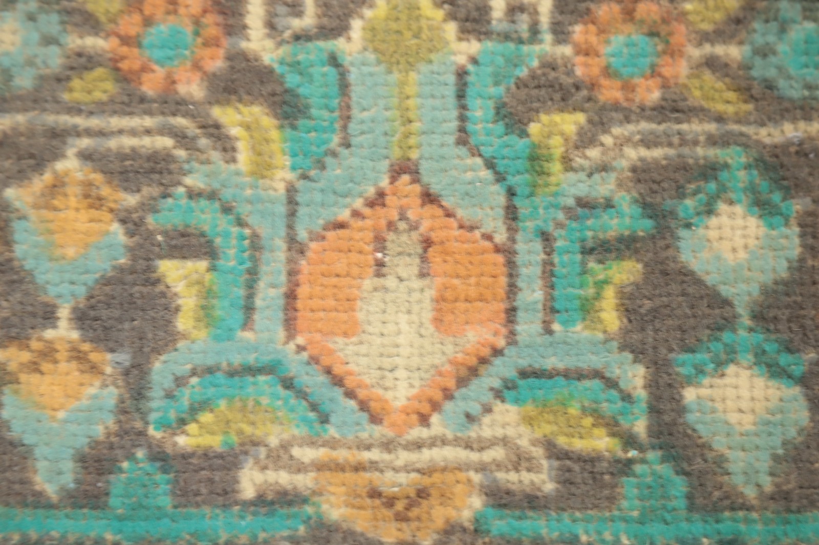 Light Green Over-Dyed Wool Handmade Traditional Living Room Area Rug 7×9 Carpet