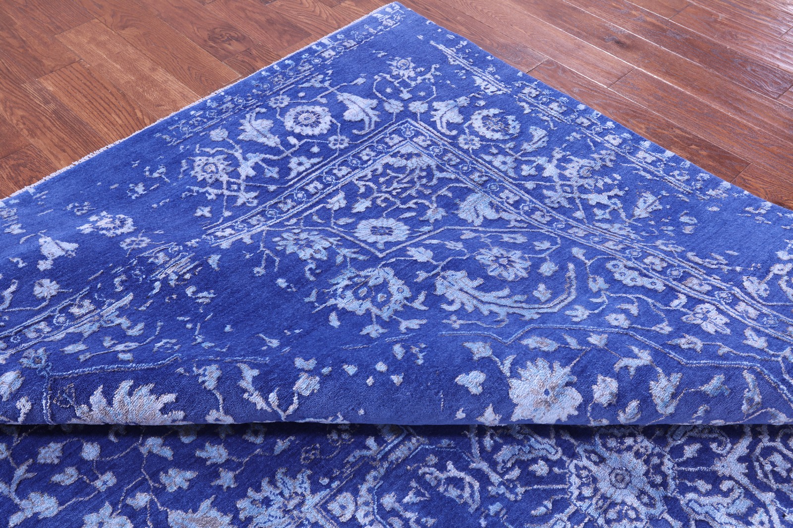 8′ 10″ X 12′ 2″ Heriz Serapi Hand Knotted Wool & Silk Rug – Q11758