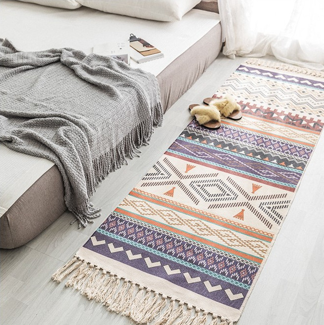 New runner with tassel long Area rug carpet area mat bathroom gift 3/4/5/6ft