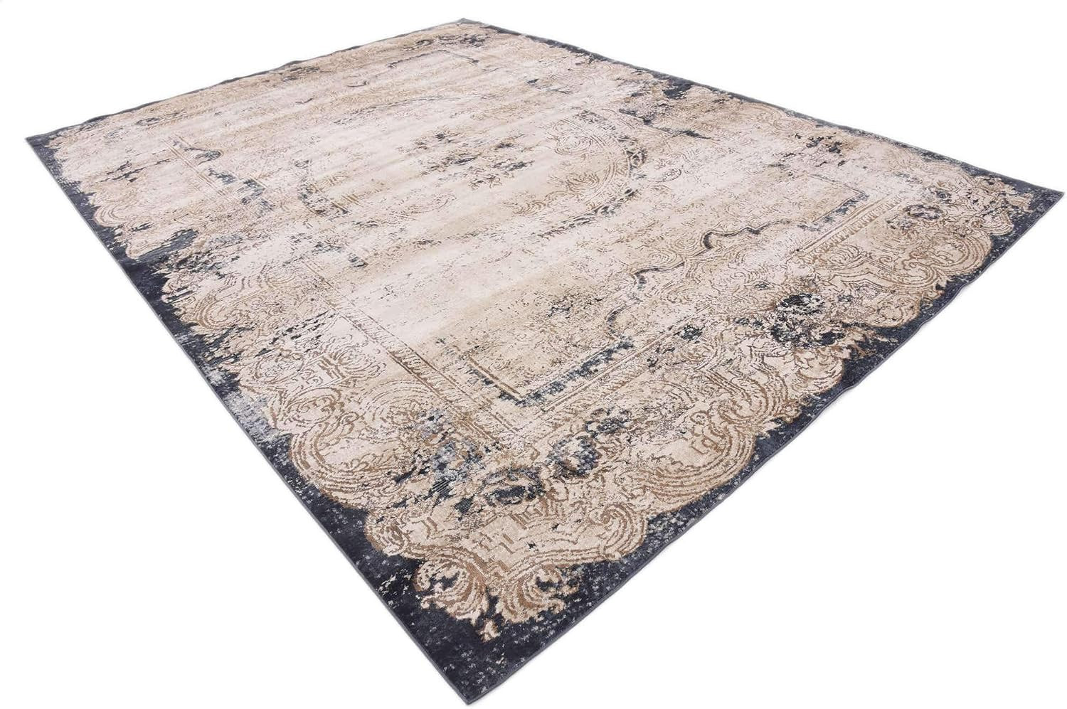 Chateau Collection Rustic, Vintage, Medallion, Textured, Distressed, Traditional