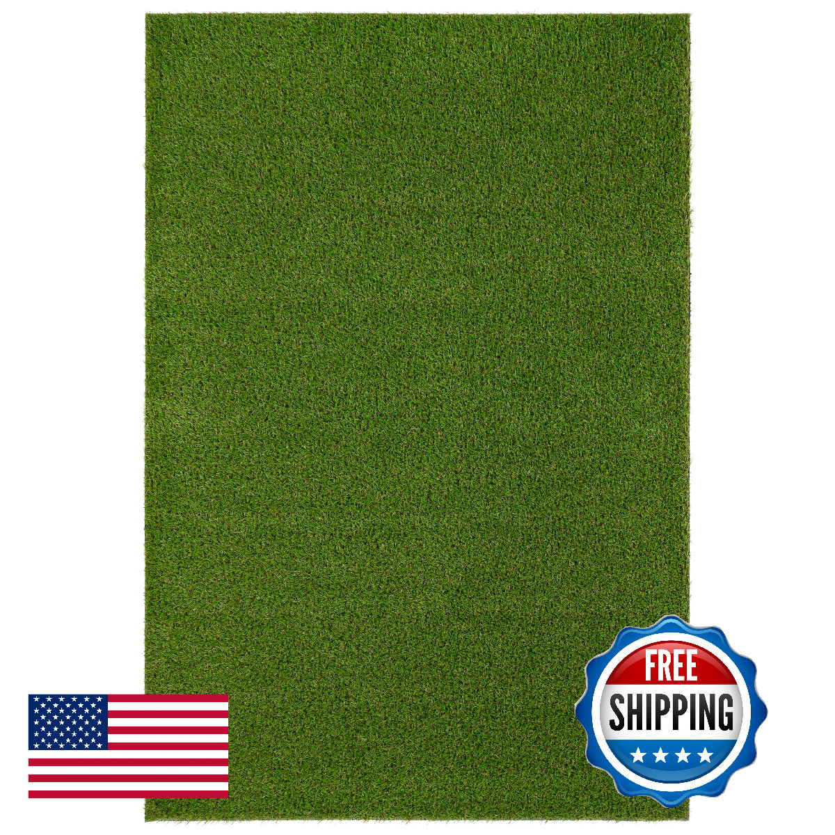 Garland Rug Turf Weatherproof Indoor/Outdoor Rug Green 3 Ft. X 5 Ft. Pet Kid