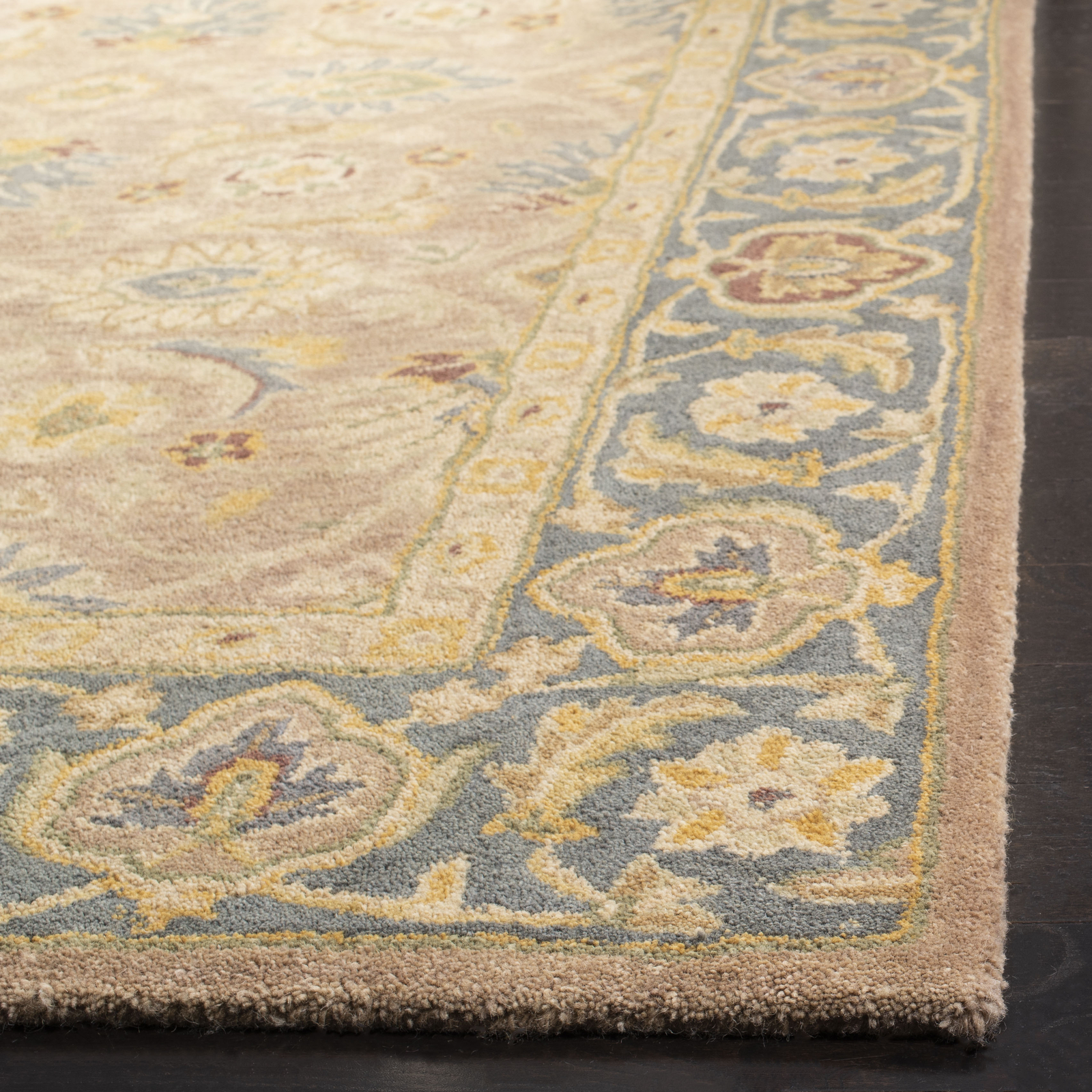 Safavieh Anatolia BROWN / BLUE 5′ X 8′ Area Rug – AN549A-5