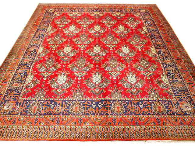 10×13′ Red UNUSUAL Perssiaan Mahad Rug PERFECT QUALITY 1064