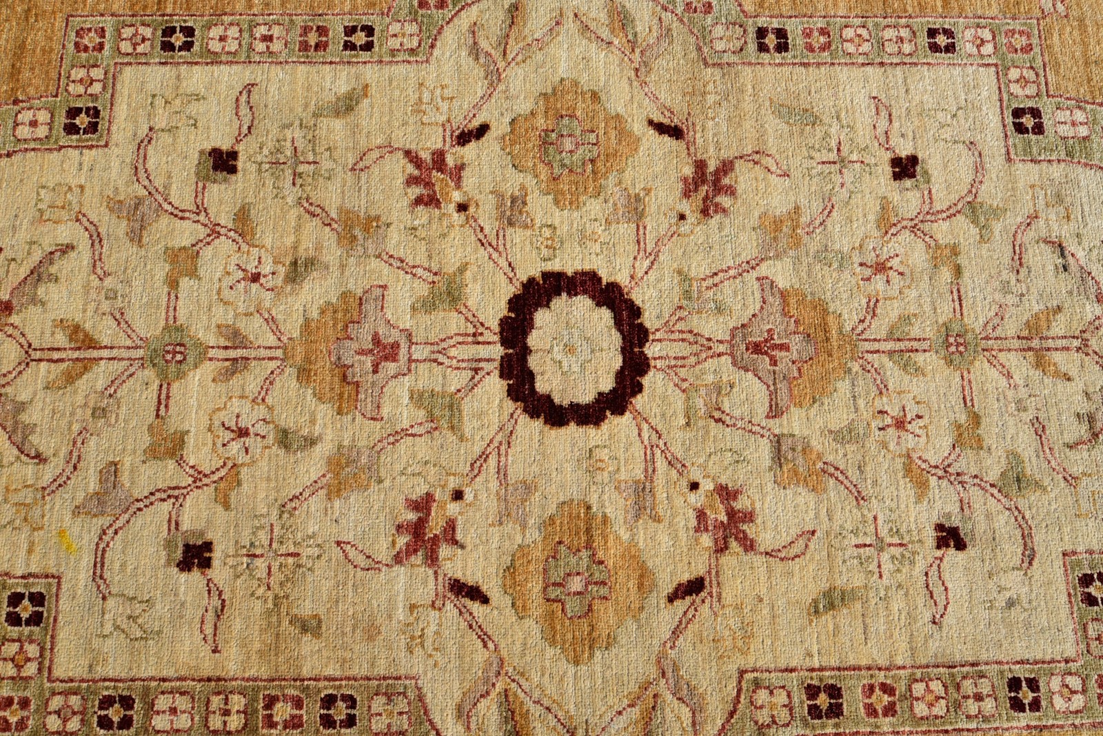 Turkish Rug Oversize Rug 7,8×9,7 ft, Vintage Beige Oriental Wool Rug