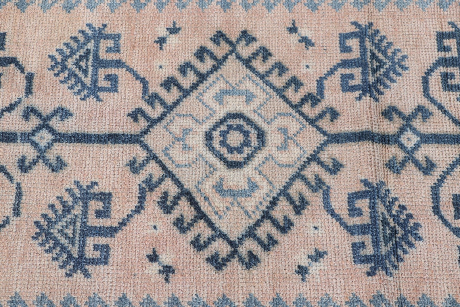 4,1×6,5 ft Rug, Turkish Rug, Vintage Blue Wool Moroccan Rug