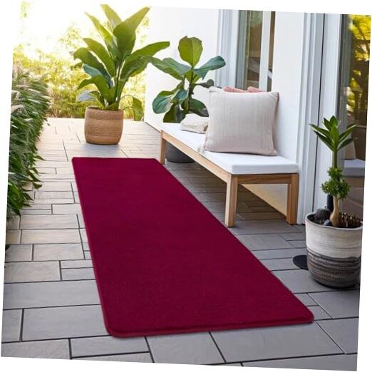 2×4 Runner Rug Rugs for Bedroom Living Room, Thickened 2×4 Feet Burgundy