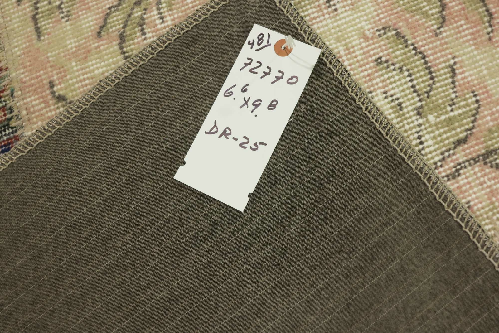 Genuine 6’6″ x 9’8″ Hand-Knotted Patchwork Wool Area Rug Area Rug Carpet