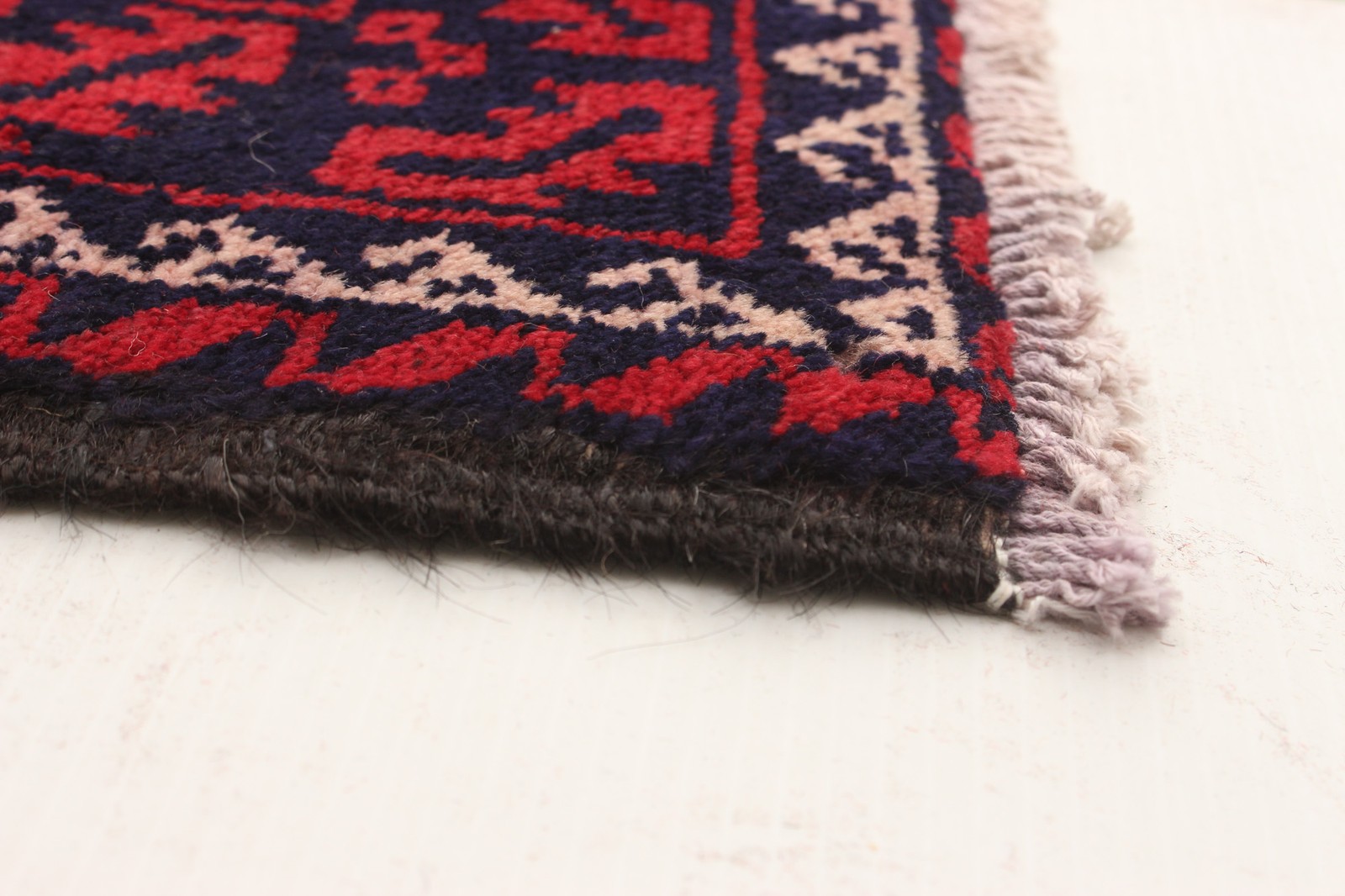 Vintage Hand-Knotted Area Rug 3’8″ x 7’4″ Traditional Oriental Wool Carpet