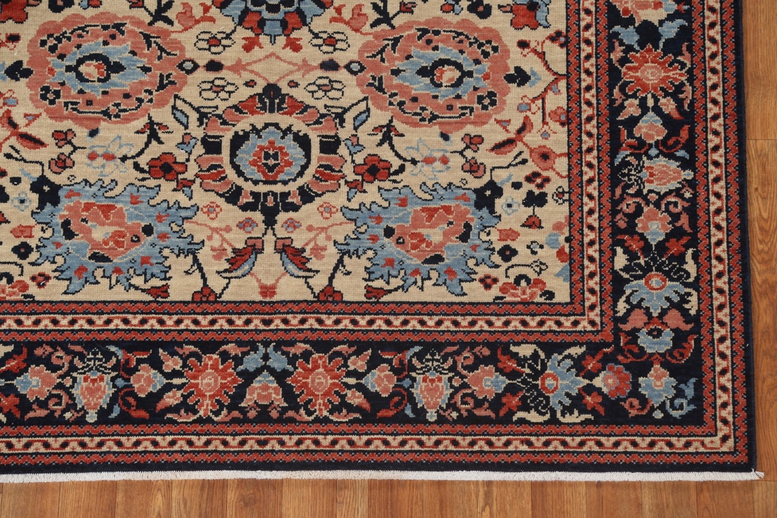 Beige Floral Ziegler Turkish Handmade Rug 5×7 ft Luxury Living Room Carpet