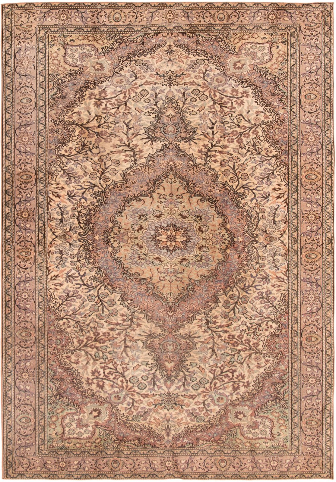 Traditional Hand-knotted Carpet 6’6″ x 9’4″ Wool Oriental Area Rug