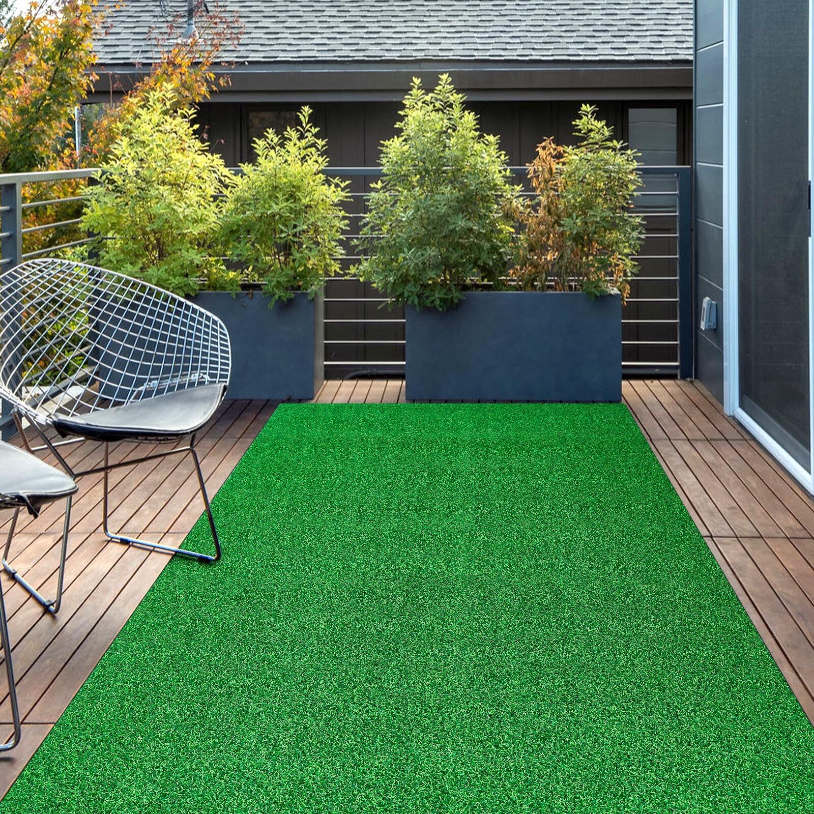 Outdoor Rug Waterproof Area Rugs Outdoor Patio Rug Carpet Entryway Mat Green