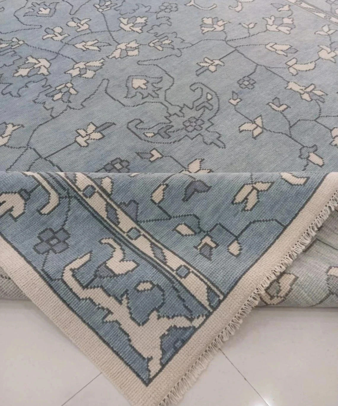 Vintage Style Turkish Oushak Hand Knotted Wool Area Rug 8×11 9×12 10×14 12×15 ft