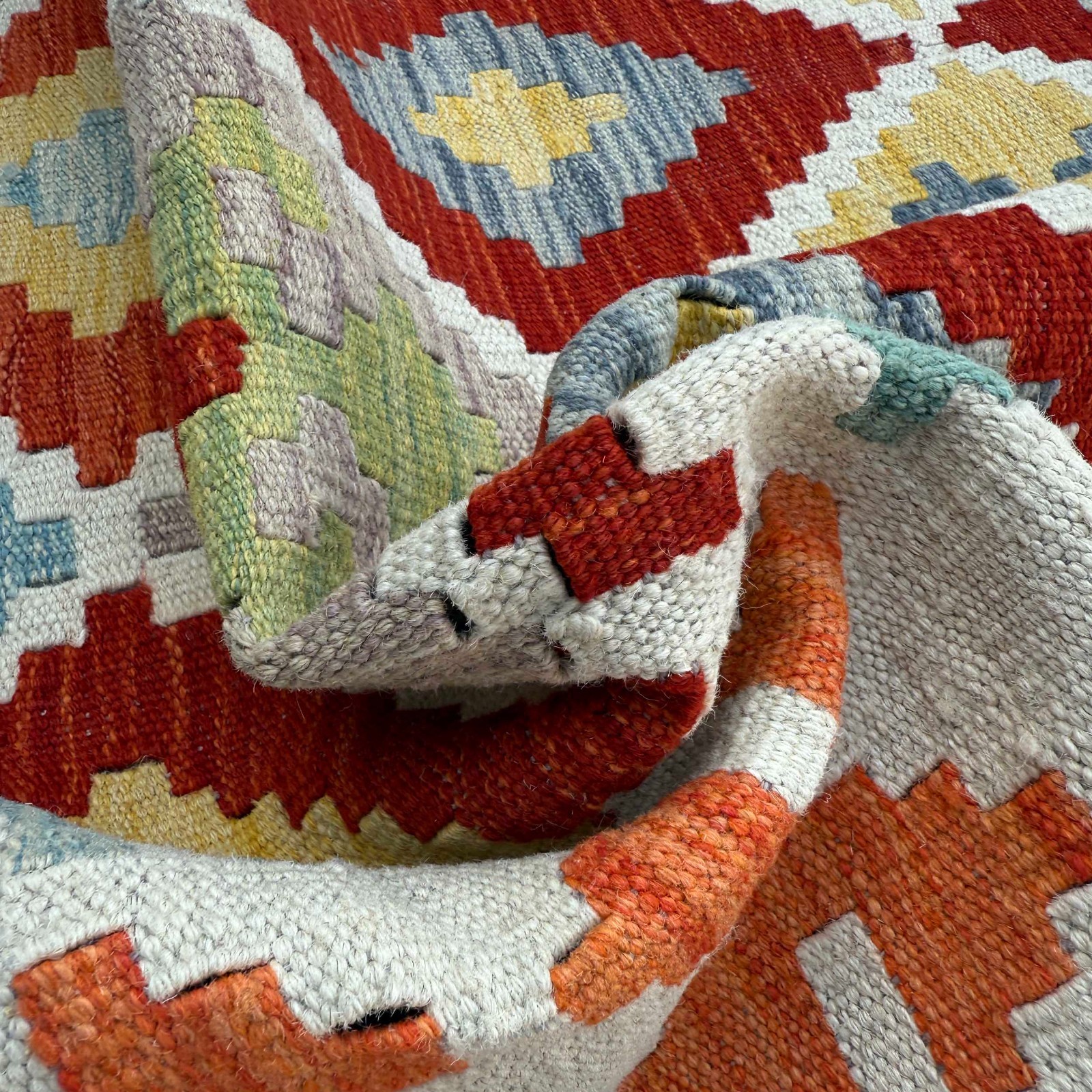 Reversible Rug Flat Kilim Rug 4’10×6’7ft Afghan Turkish Handmade Area Rug P37248