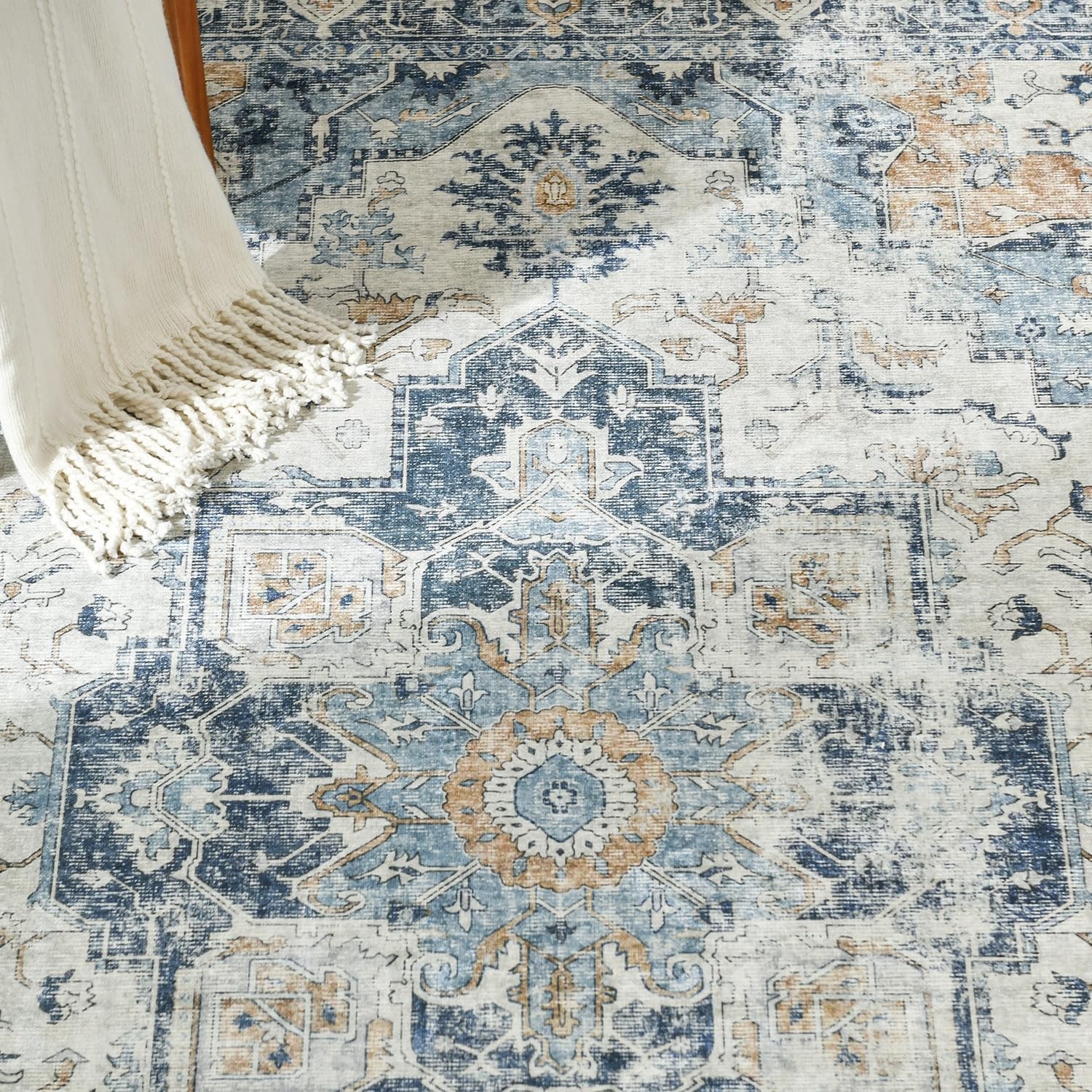 jinchan Runner Rug 2×8 Hallway Rug Kitchen Washable Runner Vintage Mat Retro …
