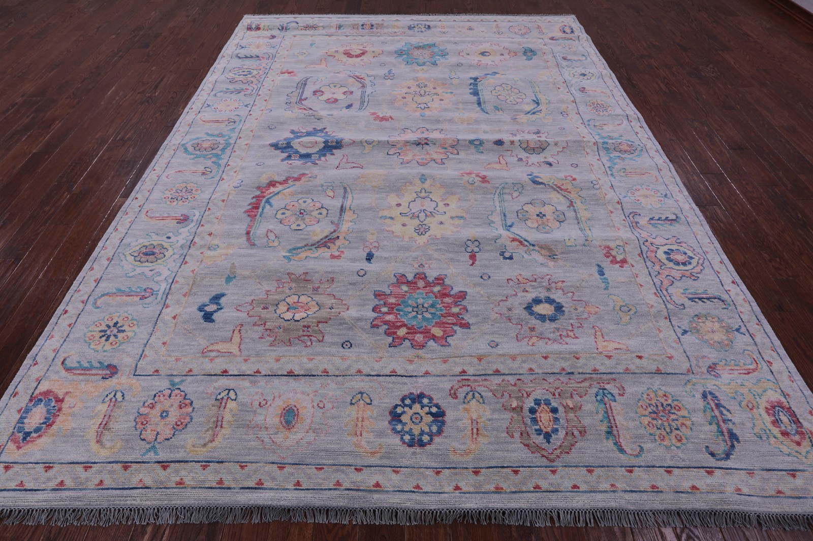Handmade Turkish Oushak Wool Rug 9′ 0″ X 11′ 9″ – Q19822