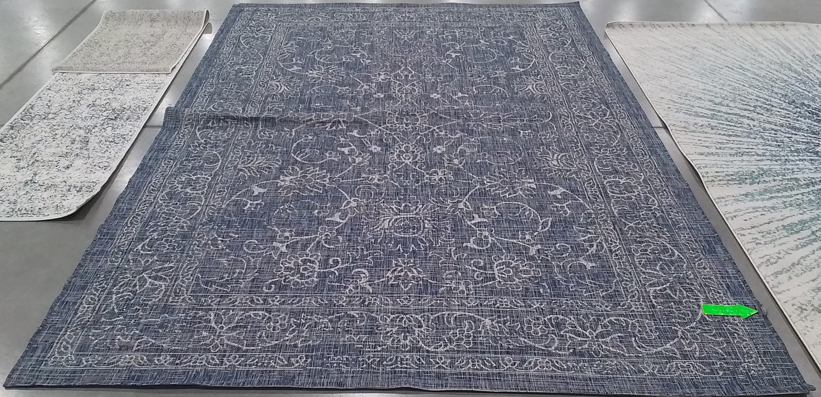 NAVY/IVORY 8′-0″ x 11′-0″ Back Stain Rug Reduced Price 1172802478 CY8680-36821-8