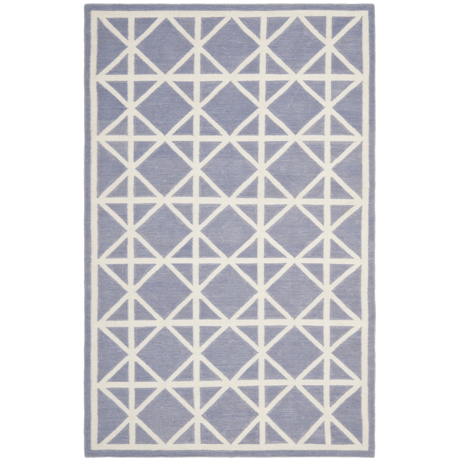 Safavieh Purple/ Ivory Flat weave Wool Area Rug 5′ x 8′