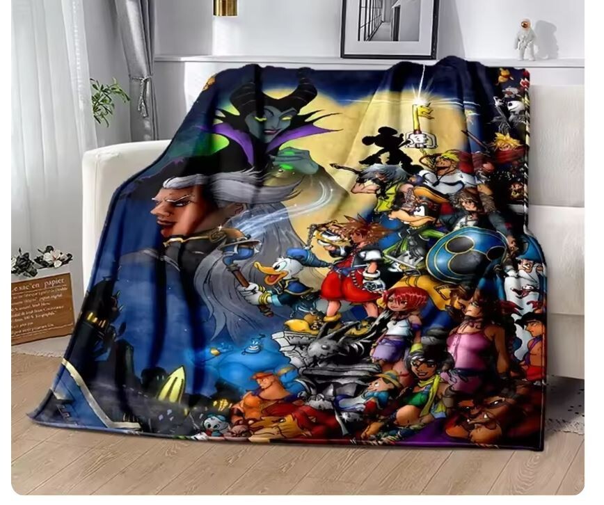 Kingdom Hearts Blanket 200 x 150CM Thick Blanket Quilt