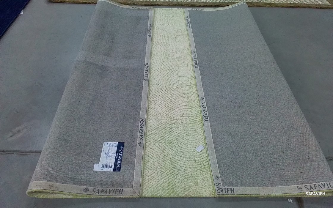 GREEN / IVORY 6′-0″ x 9′-0″ Back Stain Rug, Reduced Price 1172806071 ABT340Y-6