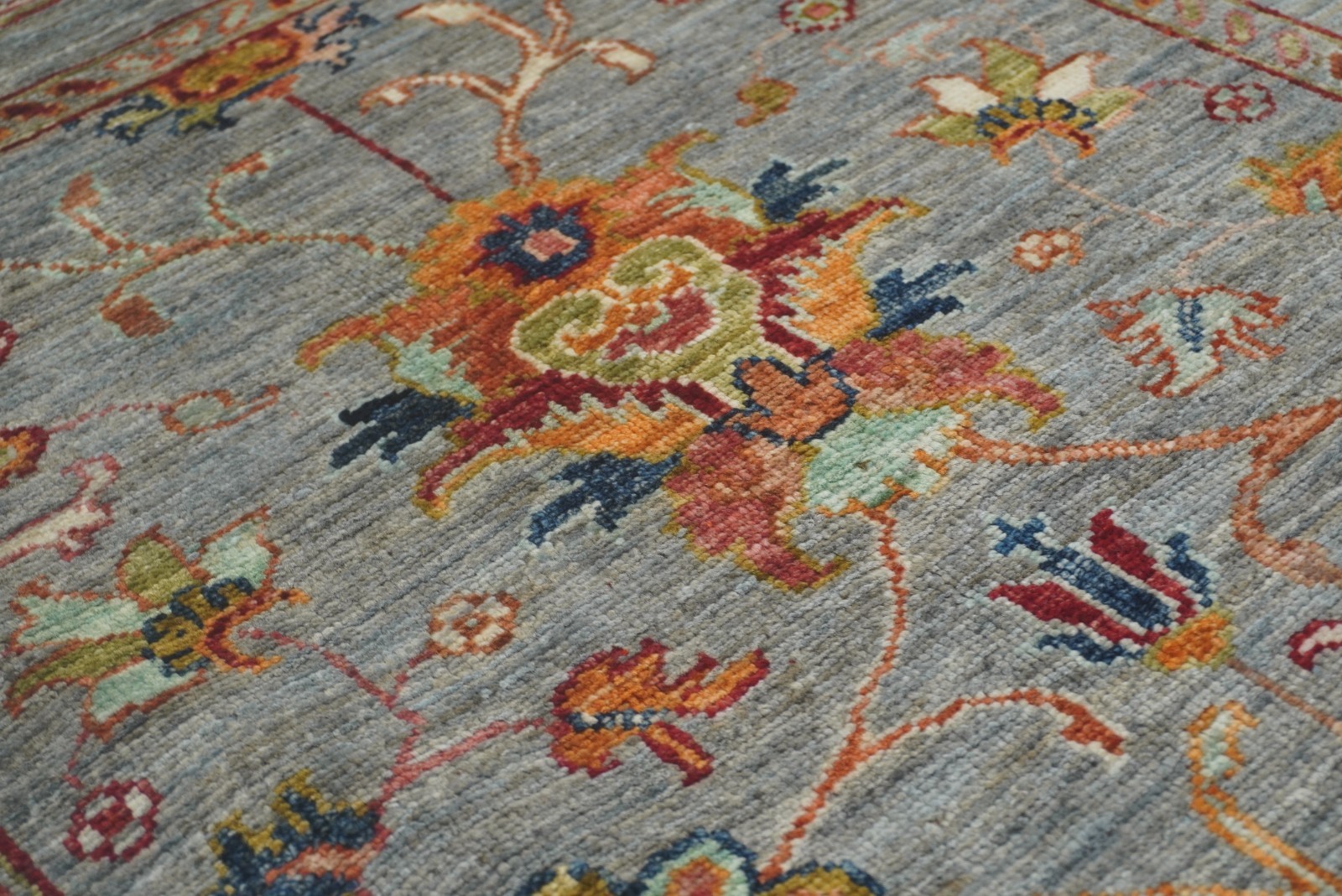 3×4 ft Blue Waziri Afghan Hand Knotted Small Area Rug