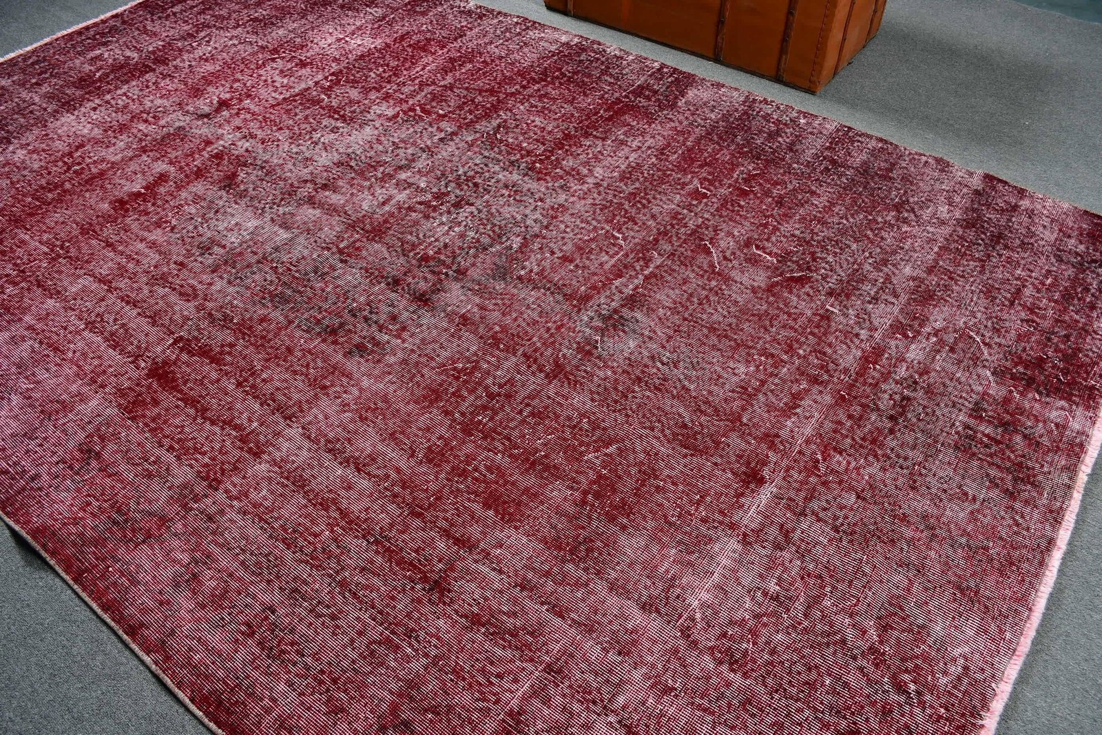 Turkish 6,8×10,5 ft Rug, Vintage Oversize Rug, Red Patchwork Rug