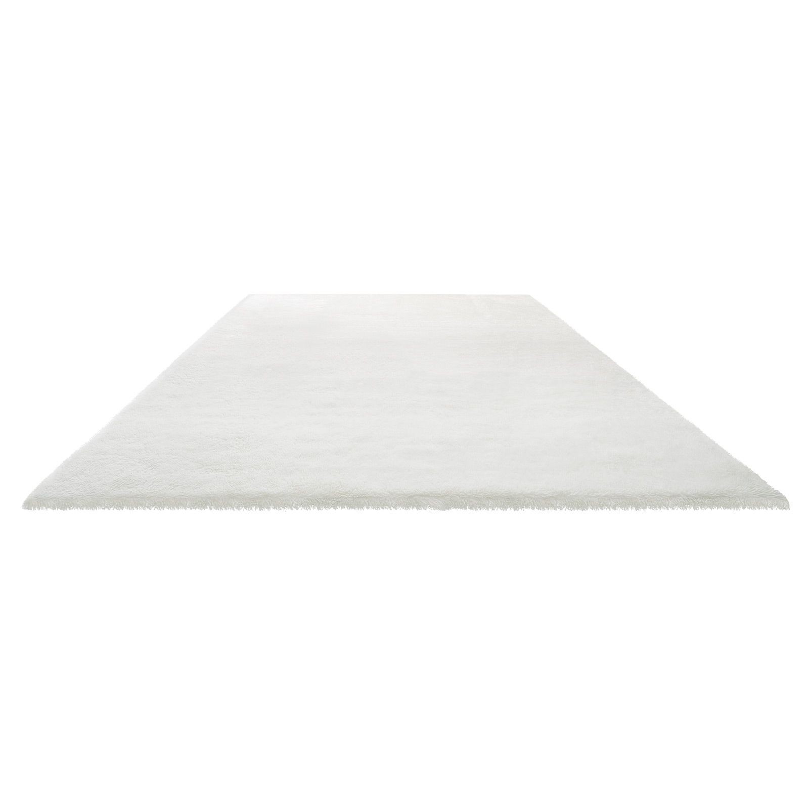 8×10 ft Soft Plush Shag Rug, Non – Shedding, Slip – Resistant, Ivory White for
