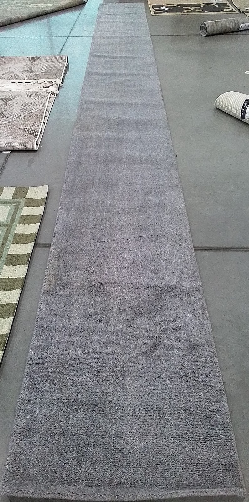 GREY 2′-3″ x 22′-0″ Stained Rug, Reduced Price 1172797635 HIM610K-222
