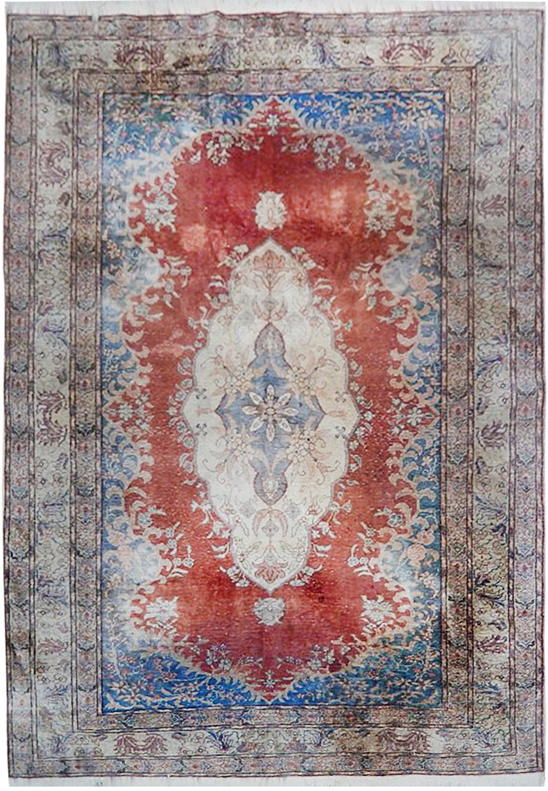 5×7′ Rustic Red Antique Traditional Estate Rug 22845