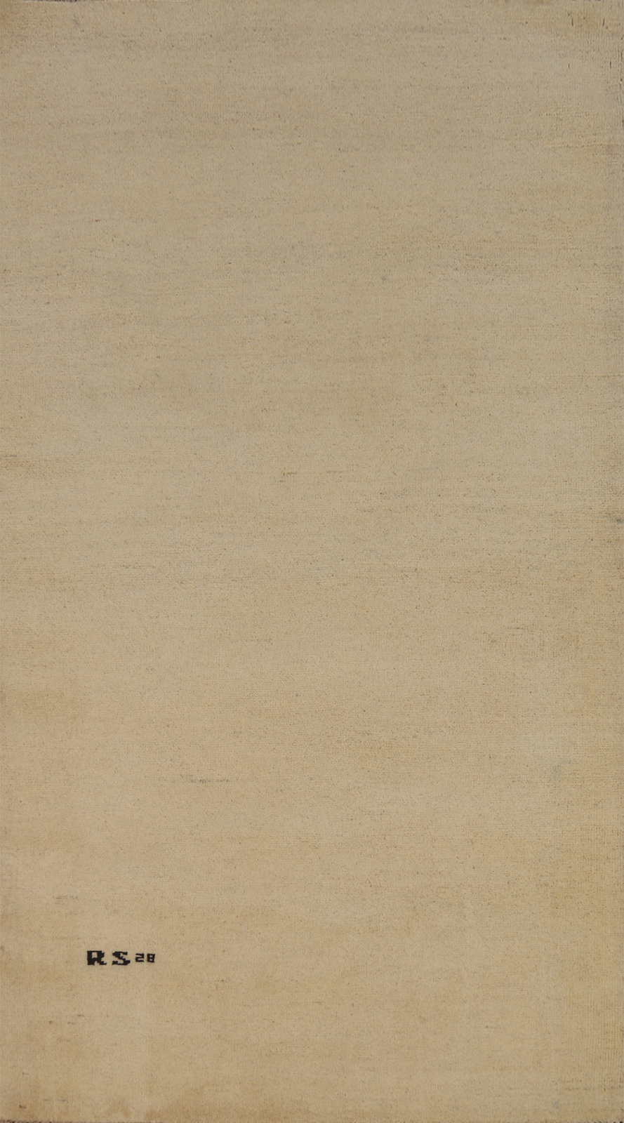 Handmade Gabbeh Solid Design Wool Modern Rug – Beige” 3×6 ft