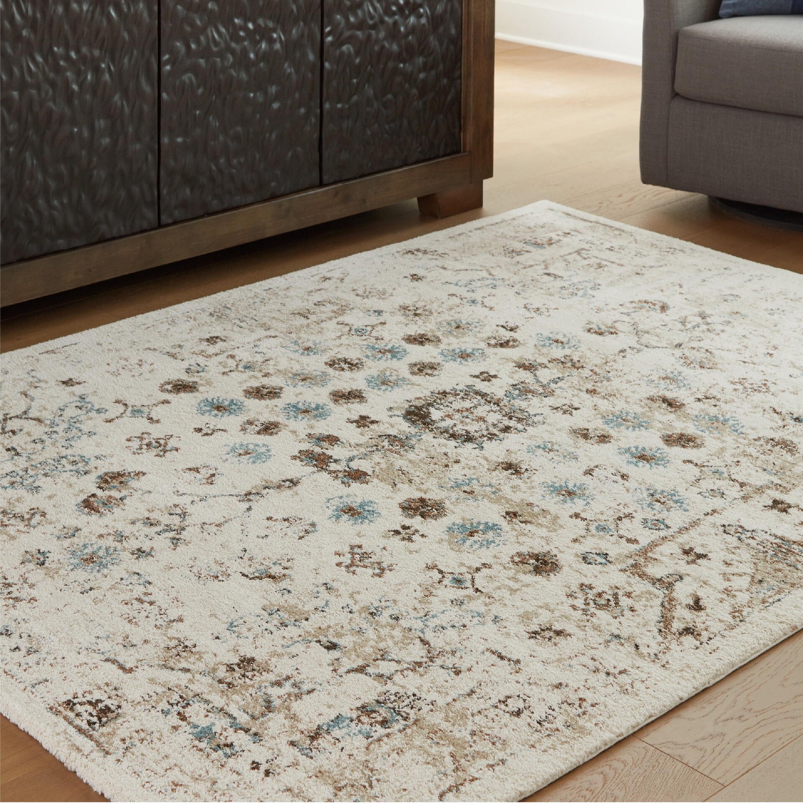 Signature Design by Ashley Jossler Area Rug, 5′ x 7′, Traditional Pattern,