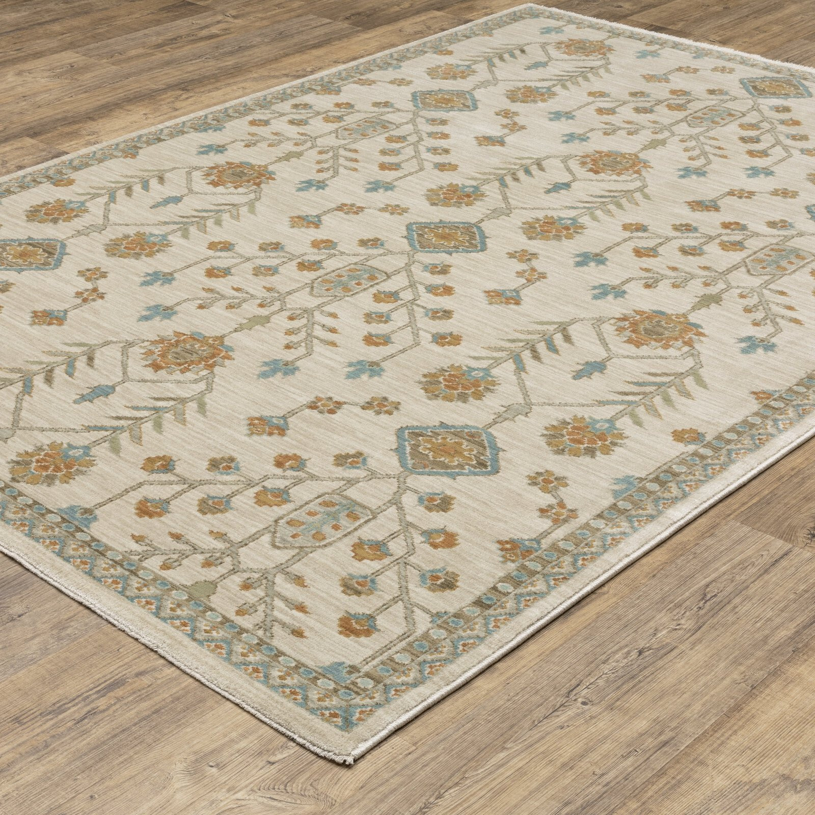 8×11 (7’10” x 10’10”) Arts & Crafts William Morris Style Area Rug *FREE SHIPPING
