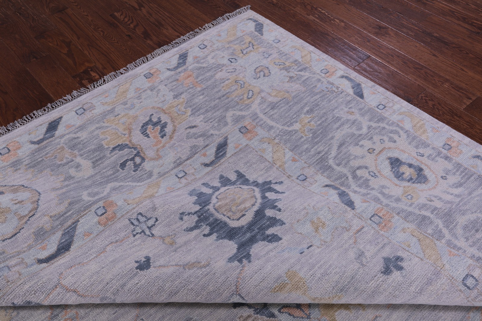 10′ 0″ X 13′ 11″ Hand Knotted Turkish Oushak Rug – Q21262