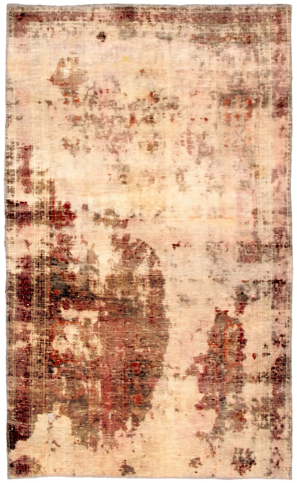 Vintage Traditional Hand-Knotted Area Rug 3’9″ x 6’3″ Oriental Wool Carpet