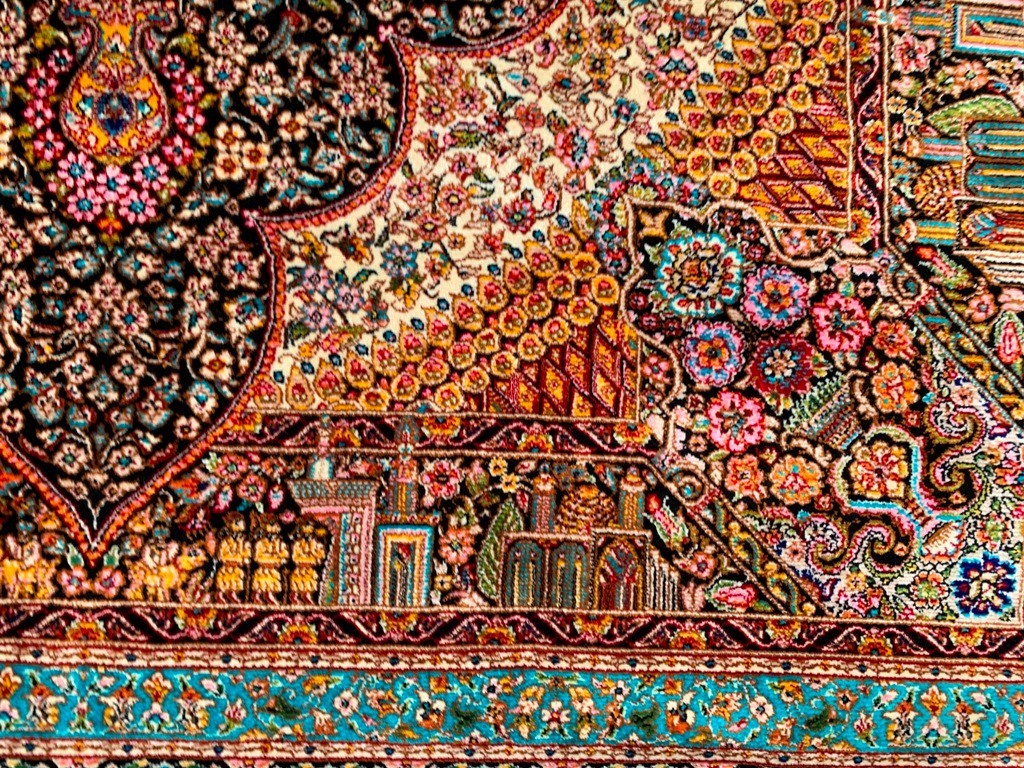 Medallion Rug Stunning High Quality Hall Way Beautiful Silk Home Decor Rug,3x4ft